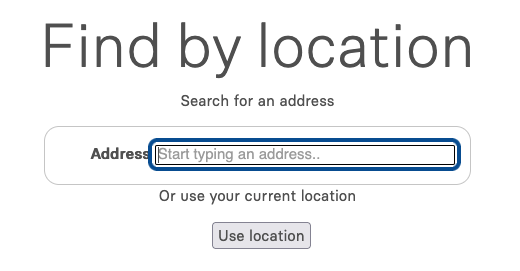 Example Input with a thick blue Outline