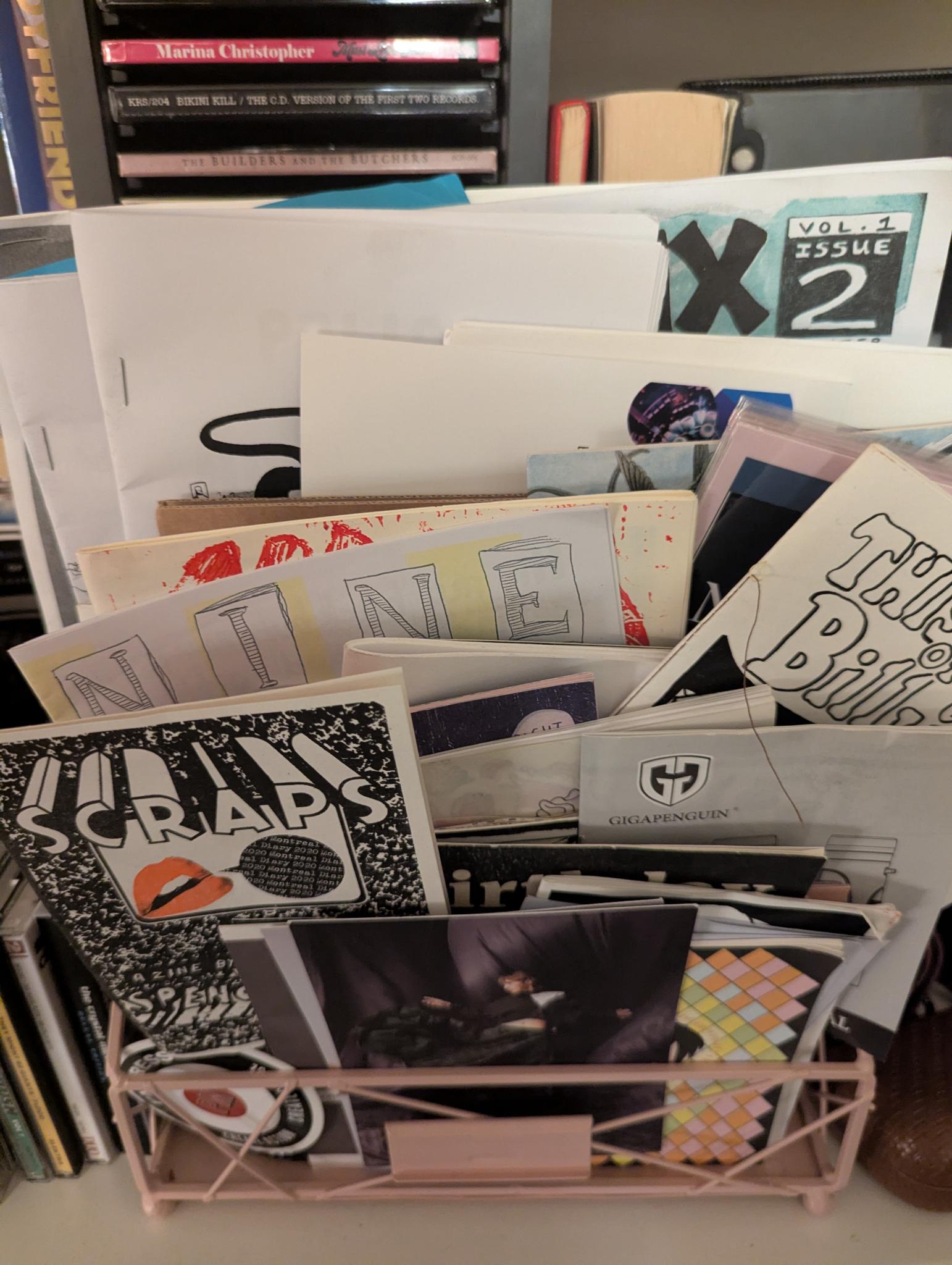 A selection of zines